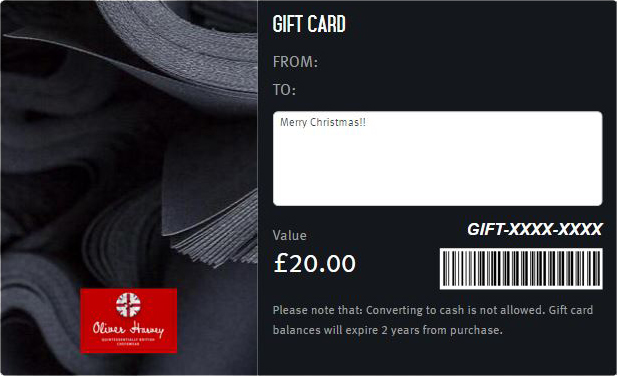 New: The Oliver Harvey E-Voucher