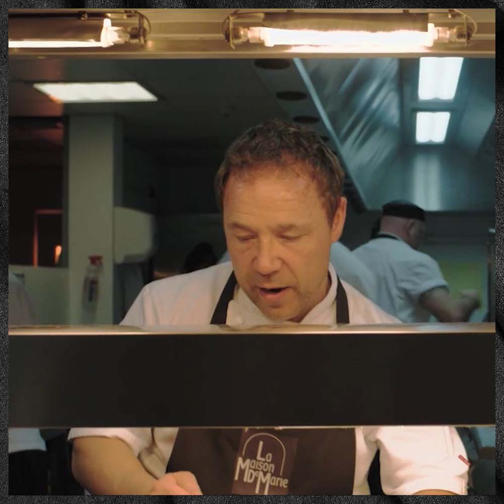 Oliver Harvey provides chefswear and aprons for new film "Boiling Point" 