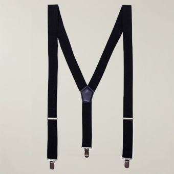 Black Clip-On Braces
