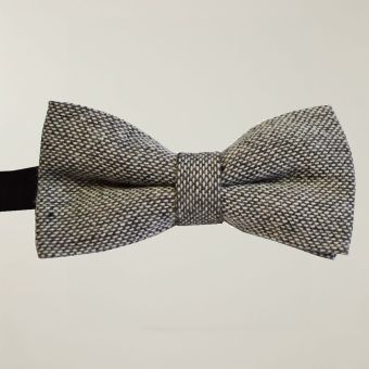 Grey Tweed Warm Handle Bow Tie