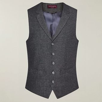 Charcoal Mens Memphis Waistcoat