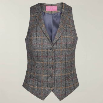 Grey/Brown Womens Nashville Waistcoat