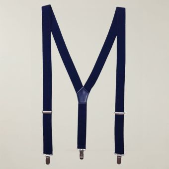 Navy Clip-On Braces