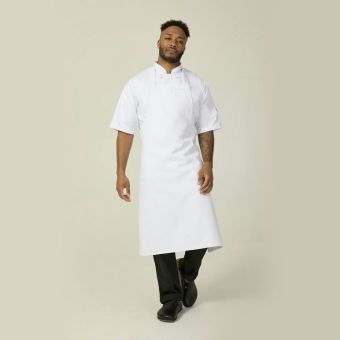 White Stud Halter Apron