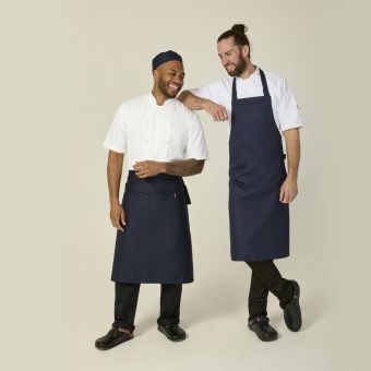 Navy Stud Halter Apron