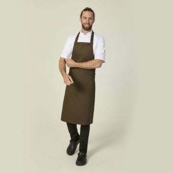 Cocoa Brown Stud Halter Apron