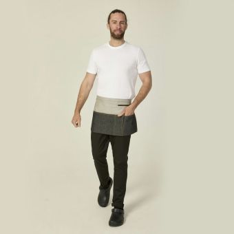Short Two Tone Denim Waist Apron