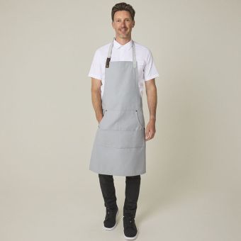Heather Grey Adjustable Bib Apron