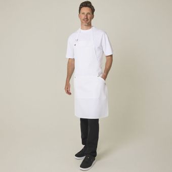 White Utility Bib Apron