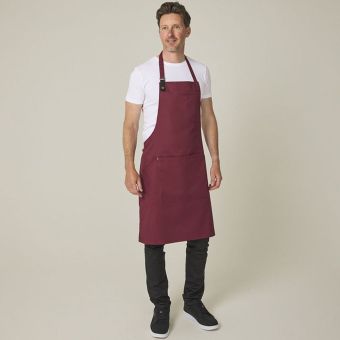 Burgundy Utility Bib Apron