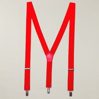 Red Clip-On Braces
