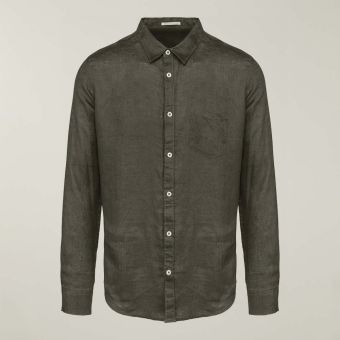 Mens Long Sleeve Linen Shirt