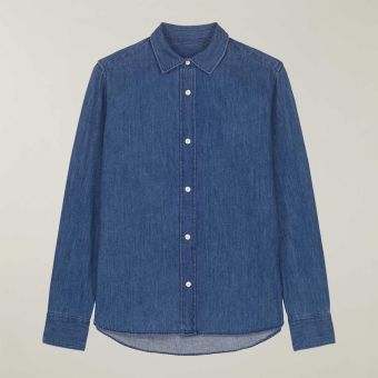 Womens Long Sleeve Stella Denim Shirt