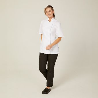 The York Ladies Short Sleeved Chef Jacket