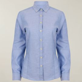 Womens Long Sleeve Oxford Blouse