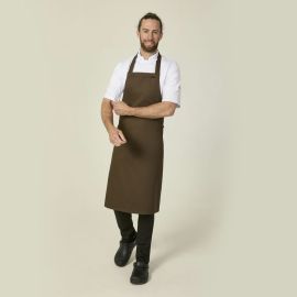 Cocoa Brown Stud Halter Apron
