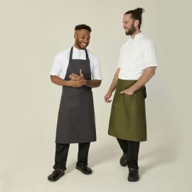Slate Grey Stud Halter Apron