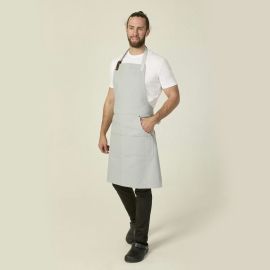 Heather Grey Adjustable Bib Apron