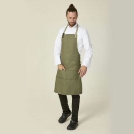 Heather Green Adjustable Bib Apron