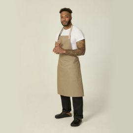 Biscuit Adjustable Apron w/ Leather Detailing