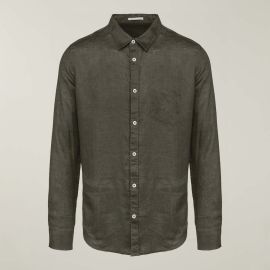 Mens Long Sleeve Linen Shirt