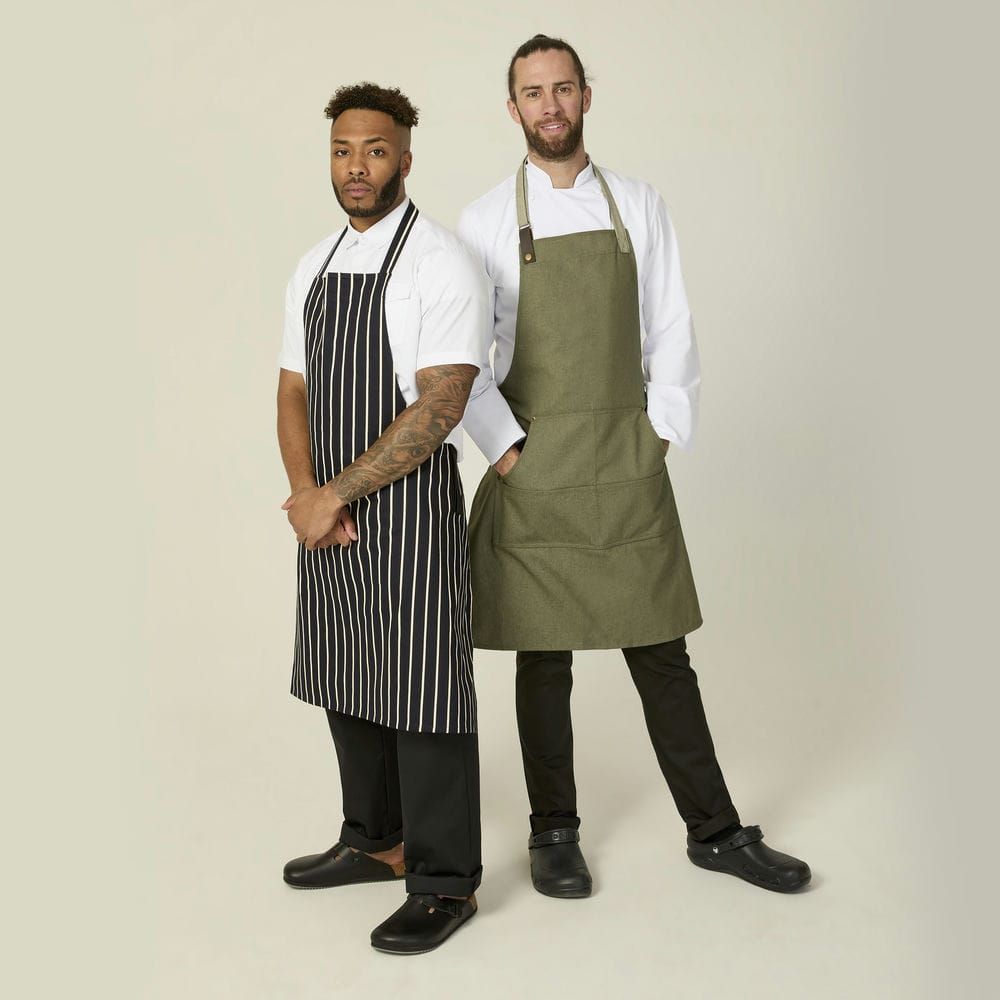 Heather Green Adjustable Bib Apron