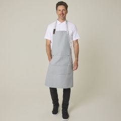 Heather Grey Adjustable Bib Apron