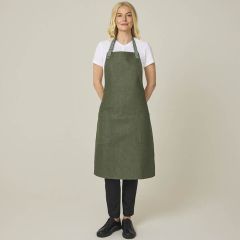 Green Texas Denim Bib Apron