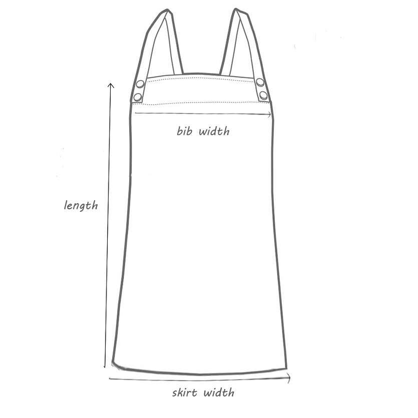 Bib Apron Dimmensions